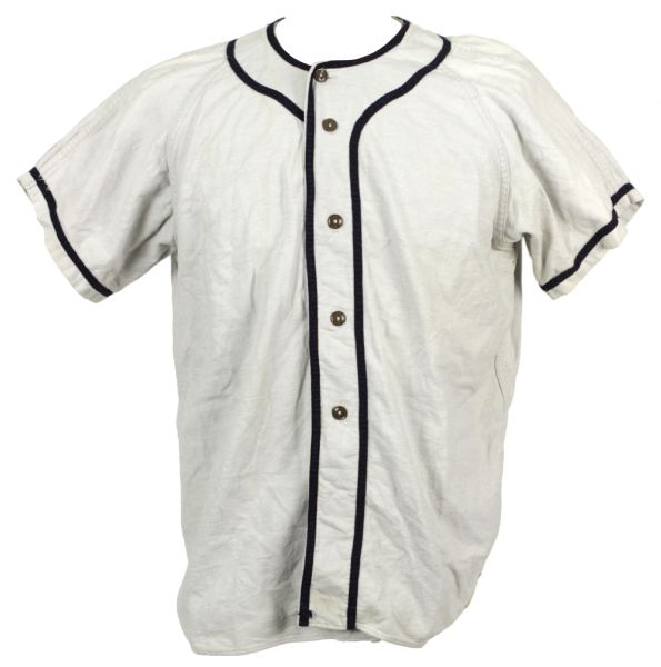 1940s-50s Leo Hoye Liquors Game Worn Flannel Jersey (MEARS LOA)