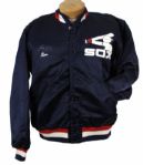 1981-82 Ron LeFlore Chicago White Sox Game Worn Jacket w/ "Ron" Screened on Front (MEARS LOA)