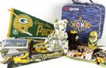 1960s-90s Green Bay Packers Memorabilia w/1960s Pennant 60s Coca Cola Bottle Tops Russian Dolls