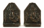 1920s Football Figural Book Ends 