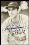1960s Lou Boudreau Cleveland Indians Signed Postcard - (MEARS LOA) 