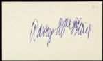 1960s-70s Larry MacPhail Hall of Fame Executive Signed Index Card - JSA 