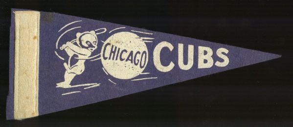 1950s Chicago Cubs Mini Pennant 
