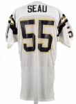 1994 Junior Seau San Diego Chargers Game Issued Jersey w/75th Anniversary Patch 