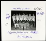 1969 UCLA Bruins Signed 16" x 20" Photo Display w/9 Sigs. Incl. John Wooden Inscription & Full Name Kareem Abdul Jabbar - JSA 