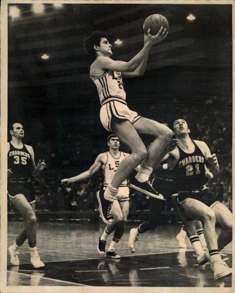 1968 Pistol Pete Maravich LSU Tigers "TSN Collection Archives" Original 8" x 10" Photo & 4" x 5" Negative (Sporting News Collection Hologram/MEARS LOA)