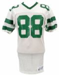 1985-89 Al Toon New York Jets Game Worn Signed Jersey Inscribed "Game Worn" (MEARS LOA)