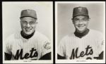1969 New York Mets 8 x 10 Photo - Sent to Press Corps 14 w/Tug McGraw Tom Seaver Gil Hodges 