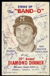 1977 24th Annual Diamond Dinner Signed Banquet Program w/16 Sigs. Incl. Bud Selig Bob Uecker Robin Yount (MEARS LOA)