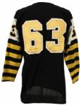 1960s #63 Bumble Bee Style Durene Football Jersey (MEARS LOA) 