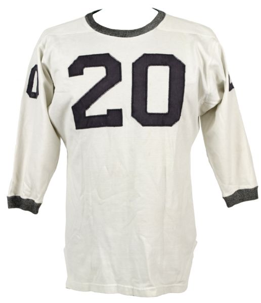 1960s #20 Game Worn Football Durene Jersey (MEARS LOA)