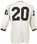1960s #20 Game Worn Football Durene Jersey (MEARS LOA)