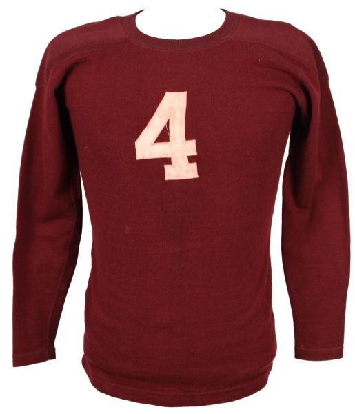 1930s-40s #4 Game Worn Jersey Made By Mitchell & Ness (MEARS LOA)