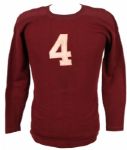 1930s-40s #4 Game Worn Jersey Made By Mitchell & Ness (MEARS LOA)