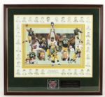 1996 Green Bay Packers 38" x 34 1/2" Team Lithograph 622/750 