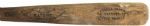 1925-30 Rogers Hornsby Hanna Batrite Professional Model Game Used Bat (MEARS Authentic)