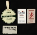 1980s-2000s Michael Jordan Chicago Bulls Personal Belongings With Golf Scorecard Golf Hang Tag - Sourced From Personal Friend Amy Hunter w/LOA