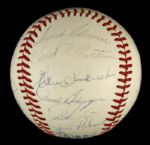  1970 Baltimore Orioles Team signed Spalding OAL Cronin Baseball (25 signatures) 
