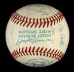  1970 Baltimore Orioles Team signed Spalding OAL Cronin Baseball (25 signatures) 