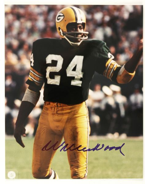 1990s Lionel Aldridge & Willie Wood Green Bay Packers Signed 8" x 10" Photo - JSA Sticker 