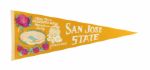 1960s-70s College Football Full Size Pennant Collection Incl. Many Rose Bowl Wisconsin Purdue MSU Indiana (Lot of 15)