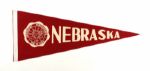 1960s-70s College Football Full Size Pennant Collection Incl. Many Rose Bowl Wisconsin Purdue MSU Indiana (Lot of 15)