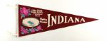 1960s-70s College Football Full Size Pennant Collection Incl. Many Rose Bowl Wisconsin Purdue MSU Indiana (Lot of 15)