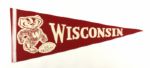 1960s-70s College Football Full Size Pennant Collection Incl. Many Rose Bowl Wisconsin Purdue MSU Indiana (Lot of 15)