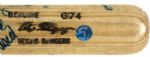 2003 Alex Rodriguez Texas Rangers MVP Season Autographed Louisville Slugger Professional Model Game Used Bat (MEARS A9) w/Rodriguez LOA 