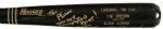 1997-99 Luis Lopez New York Mets Autographed Hoosier Professional Model Game Used Bat (MEARS A7)