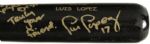 1997-99 Luis Lopez New York Mets Autographed Hoosier Professional Model Game Used Bat (MEARS A7)