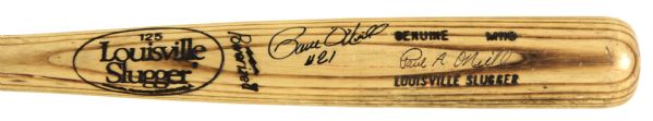 1985 Paul ONeill Cincinnati Reds Autographed Louisville Slugger Professional Model Game Used Bat (MEARS A10) Rookie Year