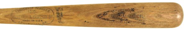1960-63 Stan Musial St. Louis Cardinals H&B Louisville Slugger Professional Model Game Used Bat (MEARS A6)