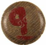 1958-60 Hank Aaron / Joe Adcock Adirondack Professional Model Game Used Team Index Bat - Milwaukee Braves - (MEARS A 6)