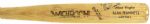 1988-90 circa Alan Trammell Detroit Tigers Autographed Worth Professional Model Game Used Bat (MEARS A10)