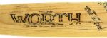 1988-90 circa Alan Trammell Detroit Tigers Autographed Worth Professional Model Game Used Bat (MEARS A10)