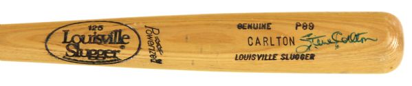 1984 Steve Carlton Philadelphia Phillies Autographed Louisville Slugger Baseball Promotional Model Bat (MEARS Authentic)