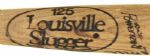 1980 Chris Bourjos San Francisco Giants Louisville Slugger Professional Model Game Used Bat (MEARS A6) Autographed by Willie Stargell 