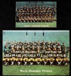 1965-67 Green Bay Packers Postcard - Lot of 2 World Champions