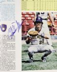 1982 Milwaukee Brewers Multi-Signed Yearbook w/12 Sigs. Incl. Bud Selig Pete Vuckovich Paul Molitor - JSA 
