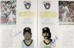1983 Milwaukee Brewers Signed Team Yearbook w/15 Sigs. Incl. Selig Vuckovich Yount Molitor Fingers Sutton  - JSA 