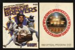 1982 & 83 Milwaukee Brewers Signed Program - Lot of 2 w/Pete Vuckovich  - JSA 