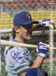 1990 Milwaukee Brewers Signed Team Yearbook w/6 Sigs. Incl. Bud Selig (2) Robin Yount - JSA 