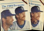 1989 Robin Yount & Paul Molitor Milwaukee Brewers Signed Newspaper Publications - JSA 