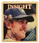 1983-92 Robin Yount Milwaukee Brewers Signed Newspaper - Lot of 3 w/Largest Yount Signature Known to Man - MEARS LOA 
