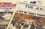 1992 Robin Yount Milwaukee Brewers Signed Newspaper - Lot of 2 - MEARS LOA 