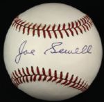 1984-90 Joe Sewell Cleveland Indians Single Signed OAL (Brown) Baseball - JSA 