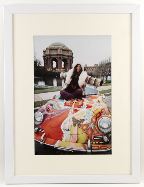 1970s Janis Joplin 26" x 34" Photo Display 