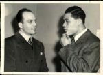 1940-43 Joe Louis Henry Armstrong Johnny Paycheck Sammy Angott "TSN Collection Archives" Original Photos (Sporting News Collection Hologram/MEARS LOA) - Lot of 2