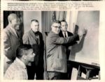 1963 Vince Lombardi Johnny Unitas "TSN Collection Archives" Original 7" x 9" Photo (Sporting News Collection Hologram/MEARS LOA) 